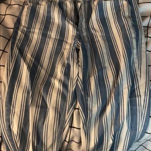 striped jeans